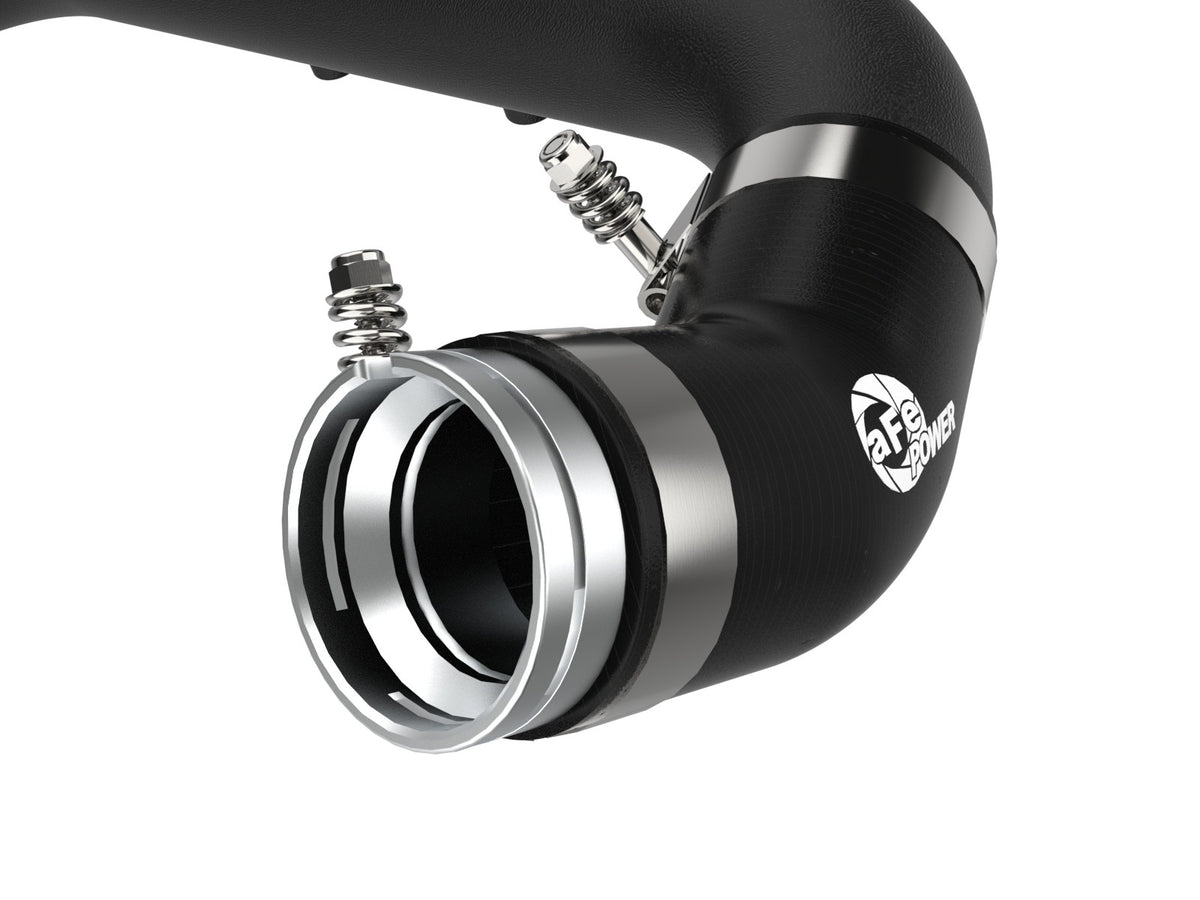 aFe BladeRunner 2-3/4 IN Aluminum Hot Charge Pipe Black - Toyota GR Supra (A90) 2021-2024