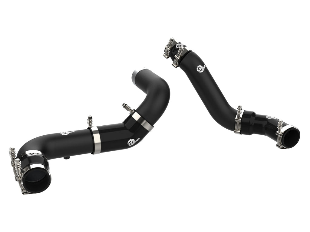 aFe 46-20494-B BladeRunner Aluminum Hot and Cold Charge Pipe Kit Black - view 1