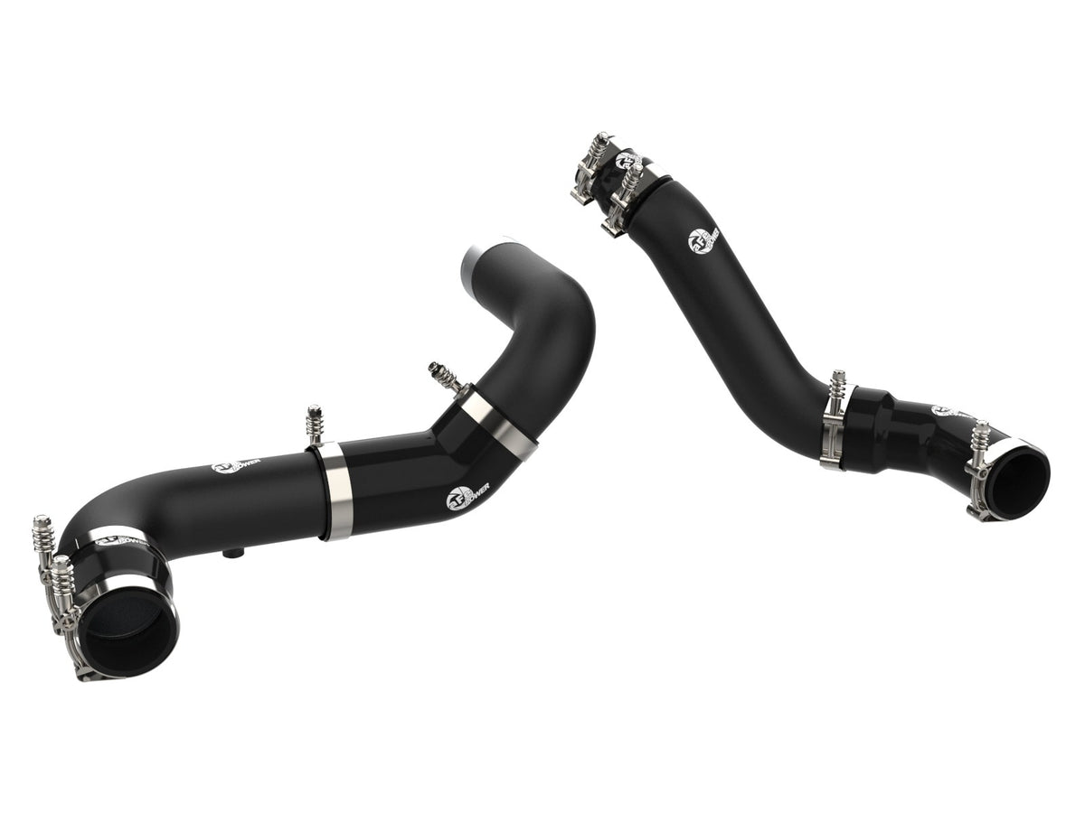 aFe 46-20494-B BladeRunner Aluminum Hot and Cold Charge Pipe Kit Black - view 1