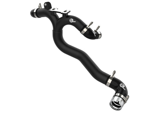 aFe BladeRunner 2-1/2 IN to 2-3/4 IN Aluminum Hot Charge Pipe Black - Kia Stinger 2018-2023