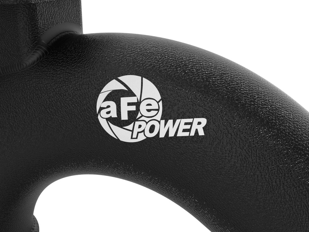 aFe BladeRunner 2-1/2 IN to 2-3/4 IN Aluminum Hot Charge Pipe Black - Kia Stinger 2018-2023