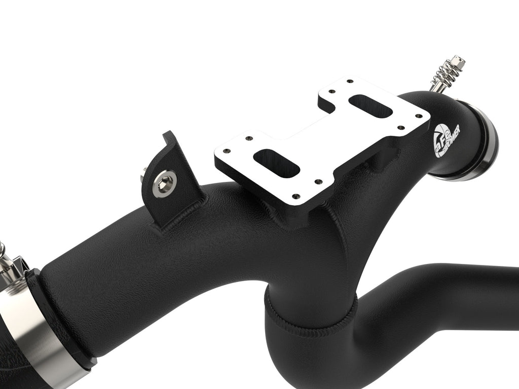 aFe BladeRunner 2-1/2 IN to 2-3/4 IN Aluminum Hot Charge Pipe Black - Kia Stinger 2018-2023
