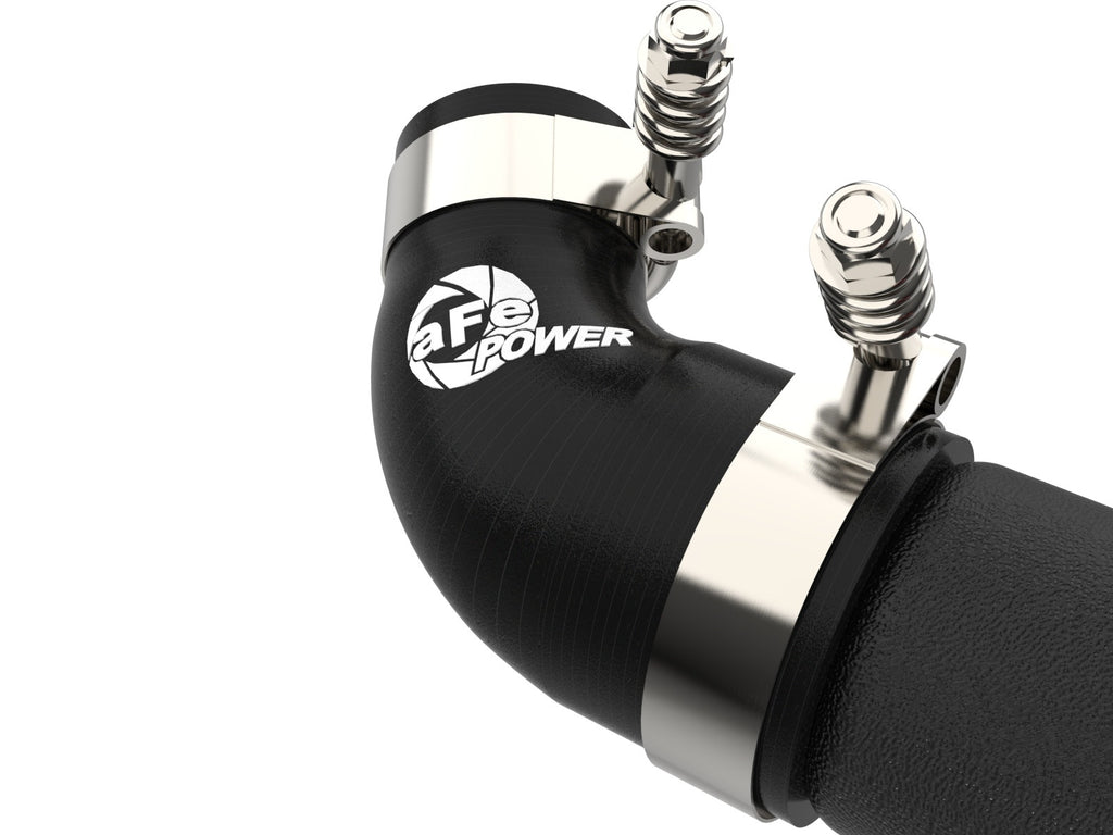aFe BladeRunner 2-1/2 IN to 2-3/4 IN Aluminum Hot Charge Pipe Black - Kia Stinger 2018-2023