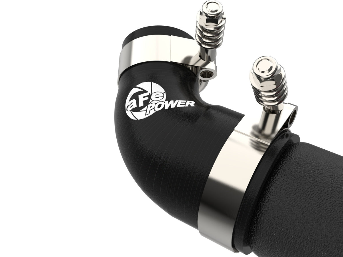 aFe BladeRunner 2-1/2 IN to 2-3/4 IN Aluminum Hot Charge Pipe Black - Kia Stinger 2018-2023