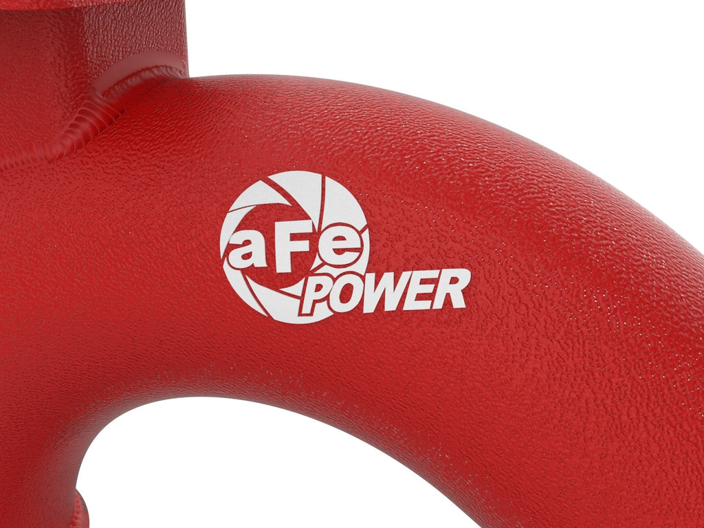 aFe BladeRunner 2-1/2 IN to 2-3/4 IN Aluminum Hot Charge Pipe Red - Kia Stinger 2018-2023