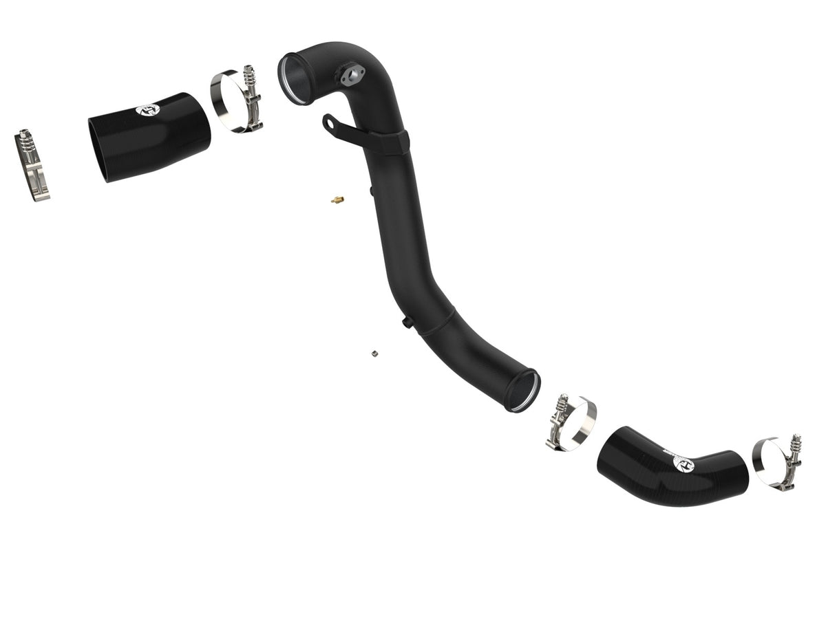 aFe BladeRunner 3 IN Aluminum Cold Charge Pipe Black - Kia Stinger 2018-2023