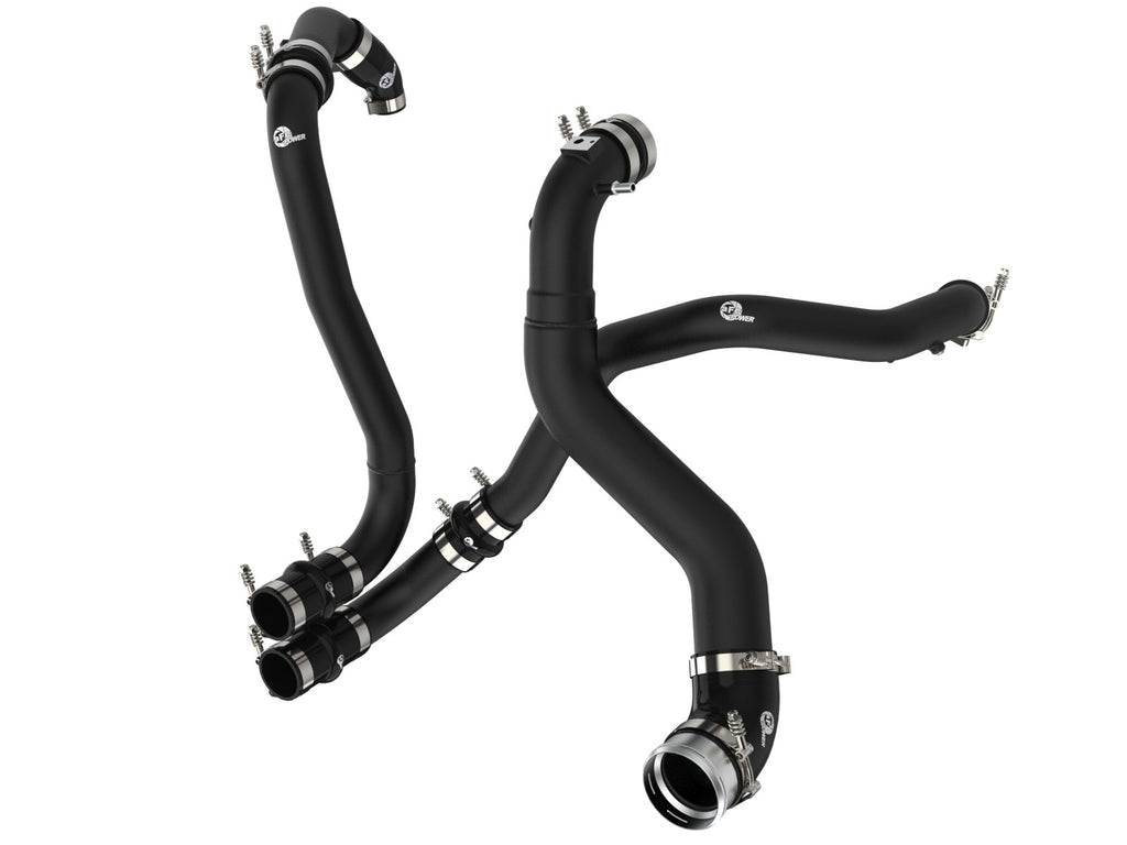 aFe 46-20514-B BladeRunner Aluminum Hot and Cold Charge Pipe Kit Black - view 1