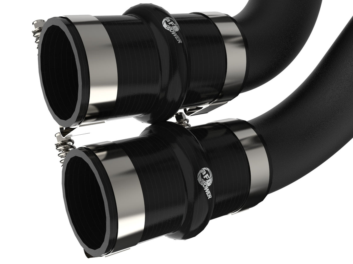 aFe 46-20514-B BladeRunner Aluminum Hot and Cold Charge Pipe Kit Black - view 7