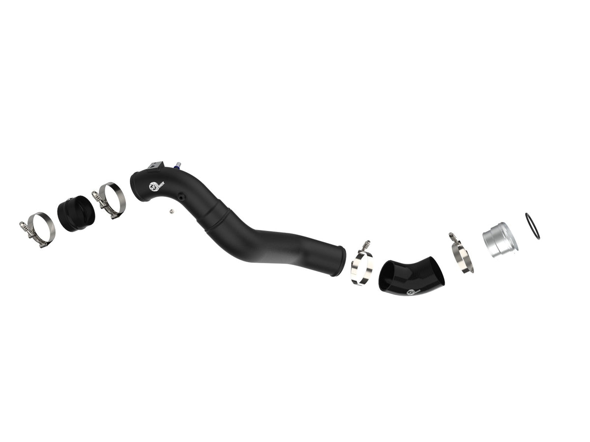 aFe 46-20519-B BladeRunner 3 IN to 3.5 IN Aluminum Cold Charge Pipe Black - view 2