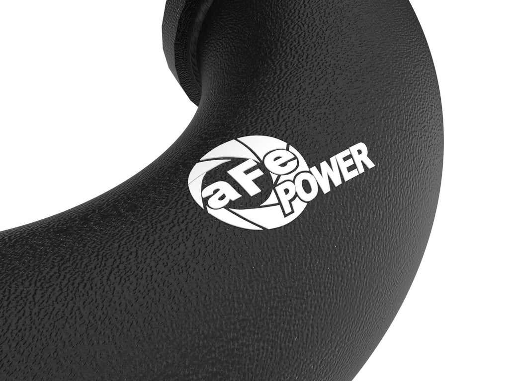 aFe BladeRunner 2-1/4 IN to 2-3/4 IN Aluminum Hot Charge Pipe Black - BMW 540i (G30/G31/G38) 2017-2023