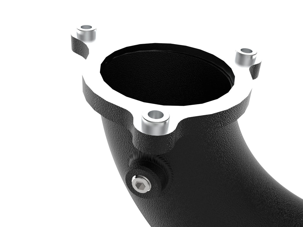 aFe BladeRunner 2-1/4 IN to 2-3/4 IN Aluminum Hot Charge Pipe Black - BMW 540i (G30/G31/G38) 2017-2023