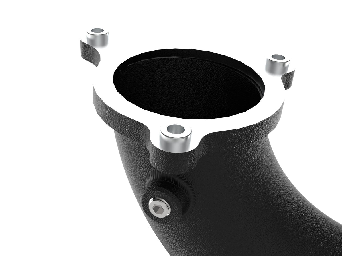 aFe BladeRunner 2-1/4 IN to 2-3/4 IN Aluminum Hot Charge Pipe Black - BMW 540i (G30/G31/G38) 2017-2023