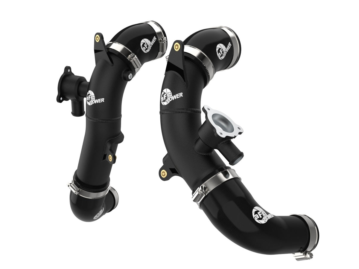 aFe 46-20568-B BladeRunner 2.5 IN Aluminum Hot Charge Pipe Black - view 1