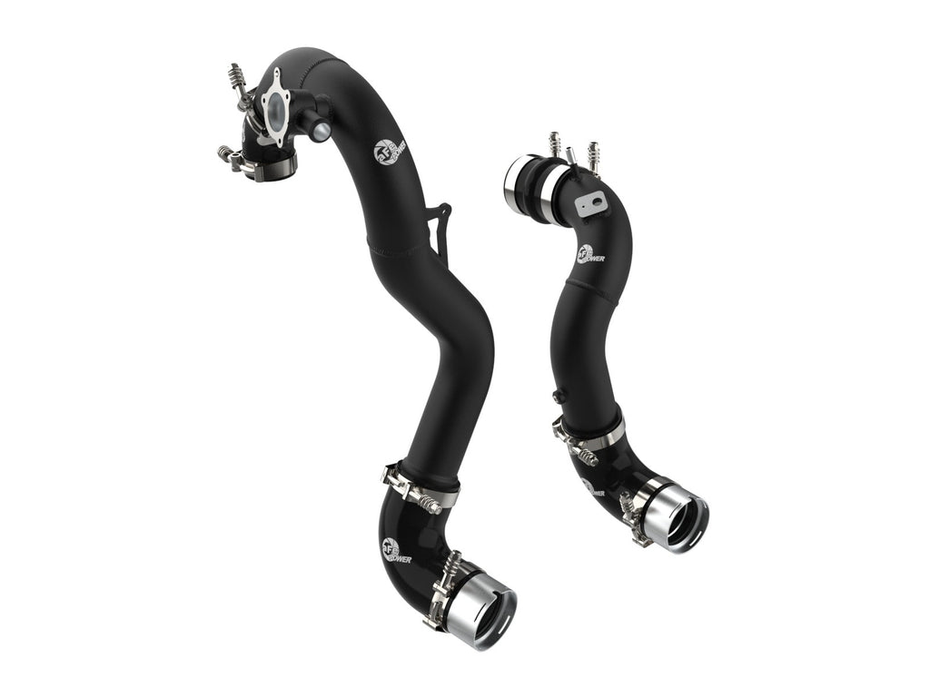 aFe 46-20574-B BladeRunner Aluminum Hot and Cold Charge Pipe Kit Black - view 1