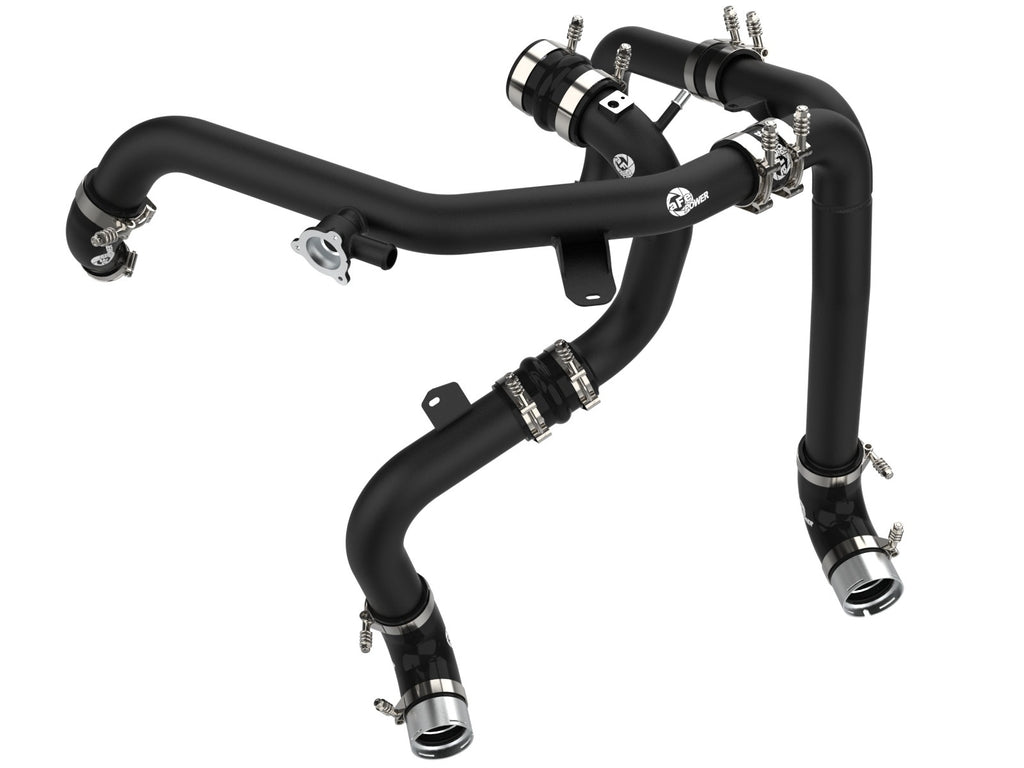 aFe 46-20584-B BladeRunner Aluminum Hot and Cold Charge Pipe Kit Black - view 1
