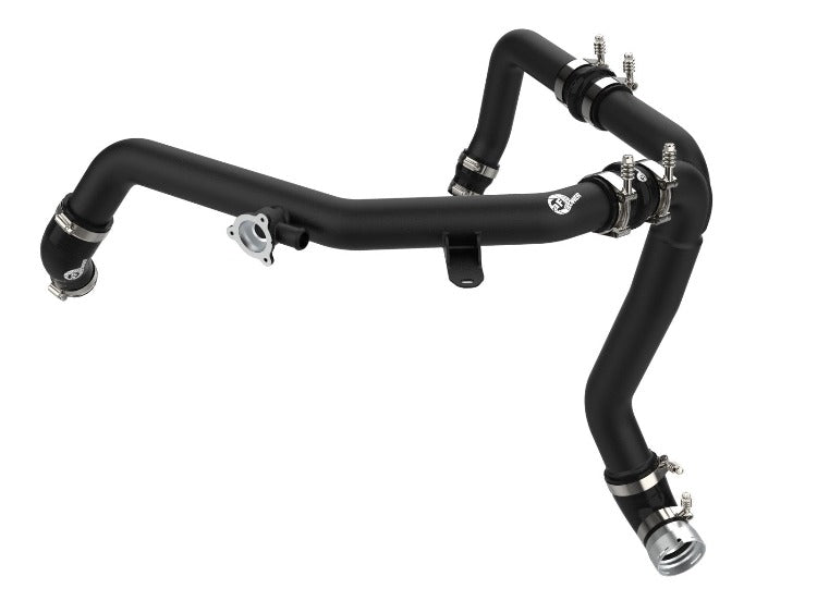 aFe Power BladeRunner 2.25 IN to 2.5 IN Aluminum Hot Charge Pipe - Black - Ford Bronco 2.7L (2021-2023)