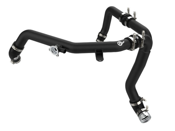 aFe Power BladeRunner 2.25 IN to 2.5 IN Aluminum Hot Charge Pipe - Black - Ford Bronco 2.7L (2021-2023)
