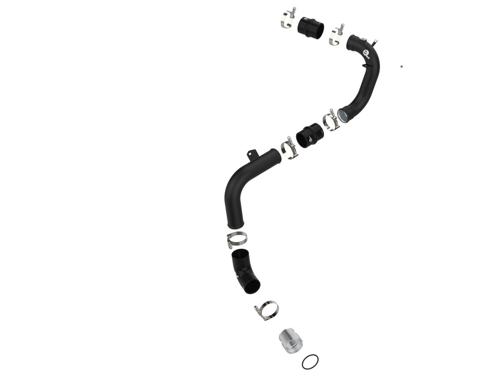 aFe 46-20589-B BladeRunner 2-3/4 IN Aluminum Cold Charge Pipe Black - view 3