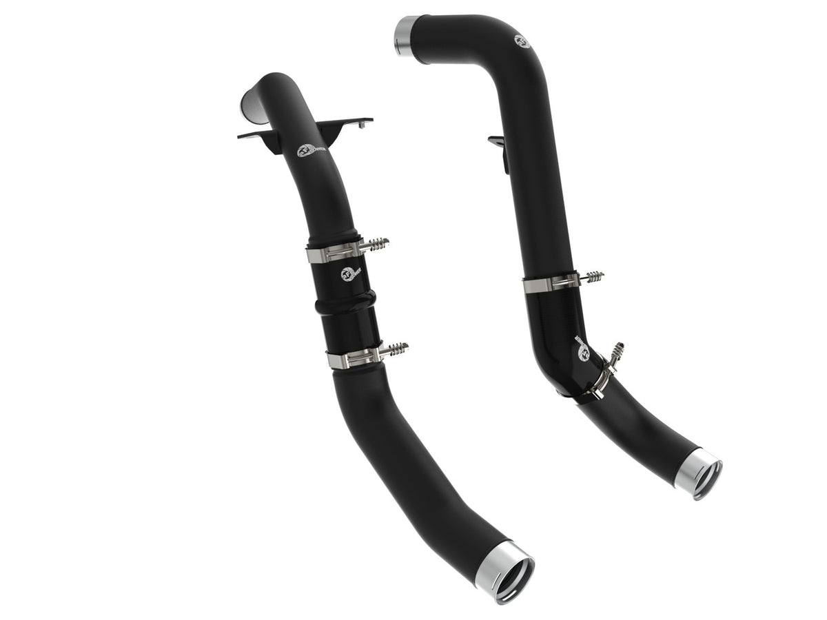 aFe 46-20594-B BladeRunner Aluminum Hot and Cold Charge Pipe Kit Black - view 1