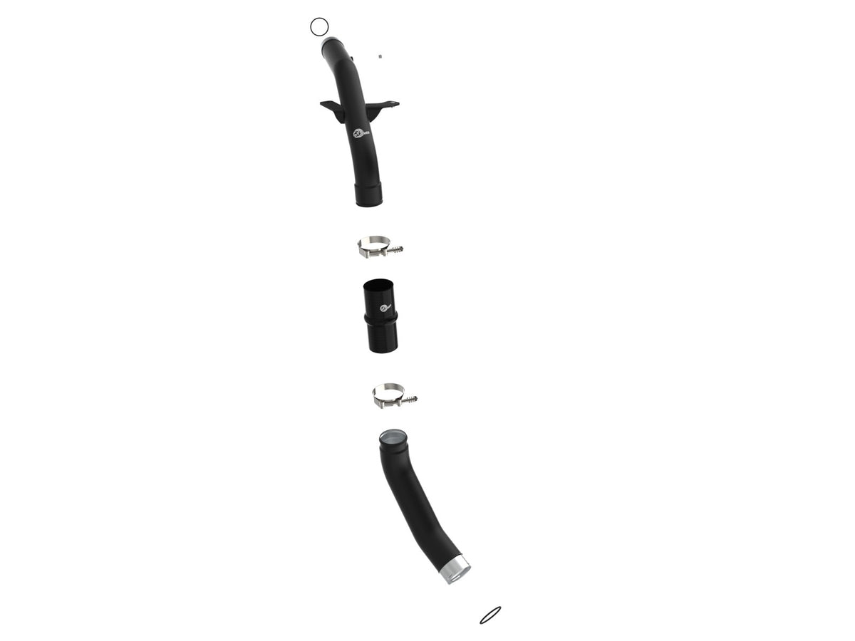 aFe 46-20598-B BladeRunner 2.5 IN to 3 IN Aluminum Hot Charge Pipe Black - view 2