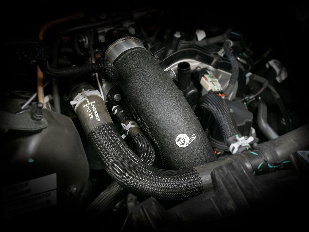 aFe 46-20599-B BladeRunner 3 IN Aluminum Cold Charge Pipe Black - view 3