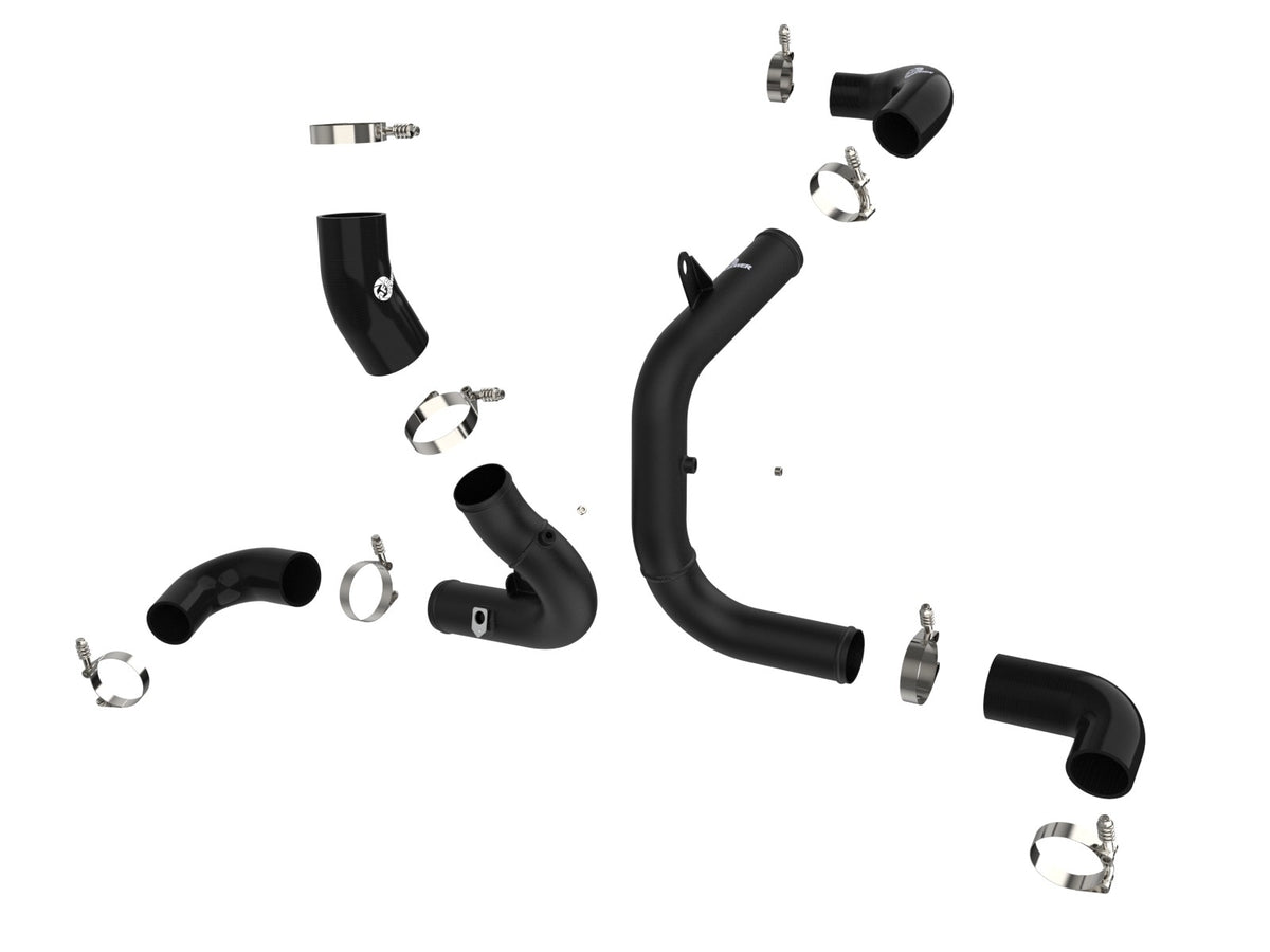 aFe BladeRunner Aluminum Hot and Cold Charge Pipe Kit Black - Volkswagen GTI (MKVIII) 2022-2026