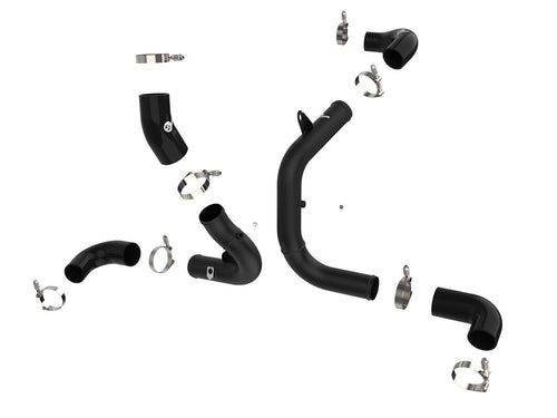 aFe BladeRunner Aluminum Hot and Cold Charge Pipe Kit Black - Volkswagen GTI (MKVIII) 2022-2026