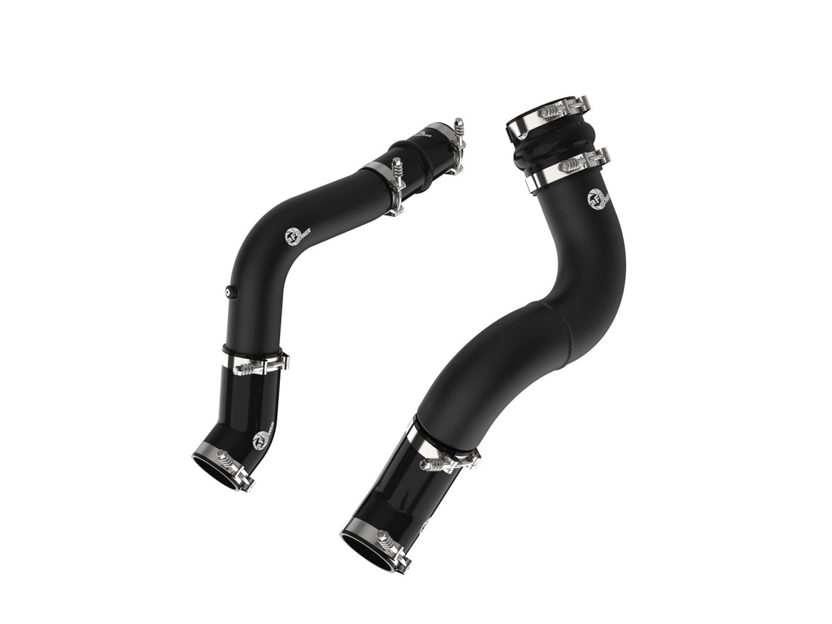 aFe 46-20614-B BladeRunner Aluminum Hot and Cold Charge Pipe Kit Black - view 1