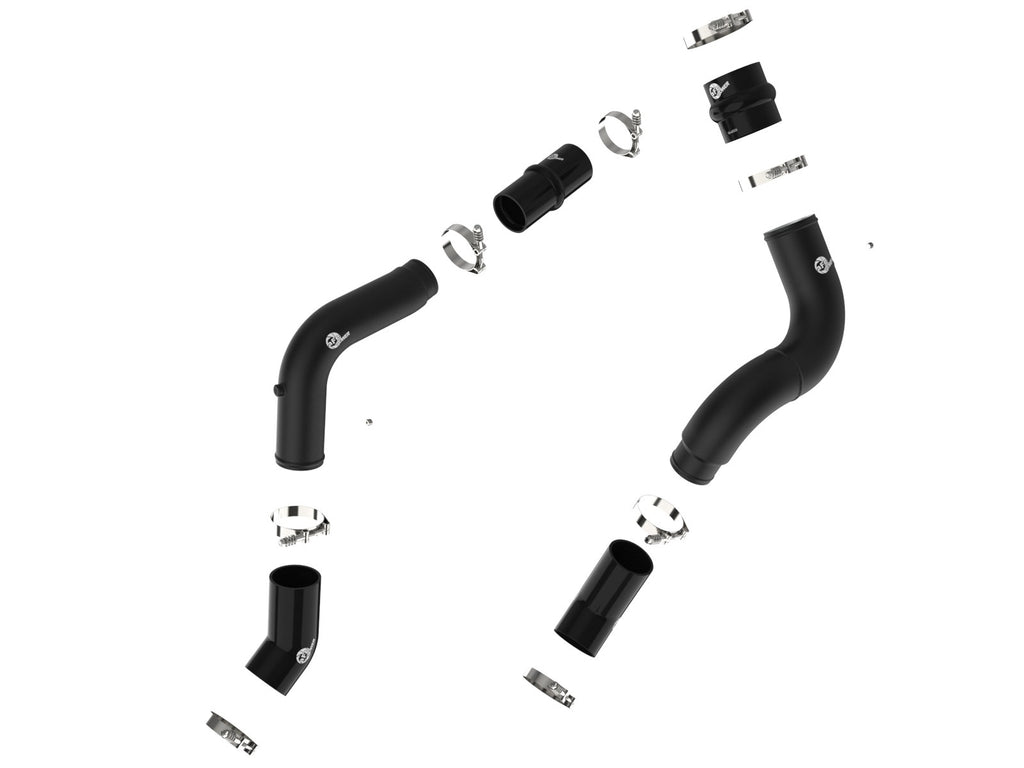 aFe 46-20614-B BladeRunner Aluminum Hot and Cold Charge Pipe Kit Black - view 2