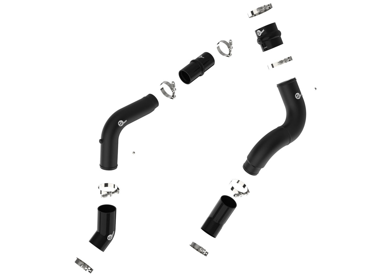 aFe 46-20614-B BladeRunner Aluminum Hot and Cold Charge Pipe Kit Black - view 2