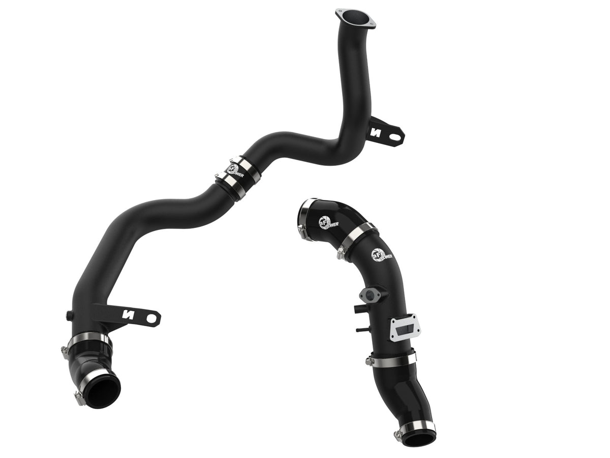 aFe BladeRunner Aluminum Hot and Cold Charge Pipe Kit Black - Hyundai Kona N 2022-2023