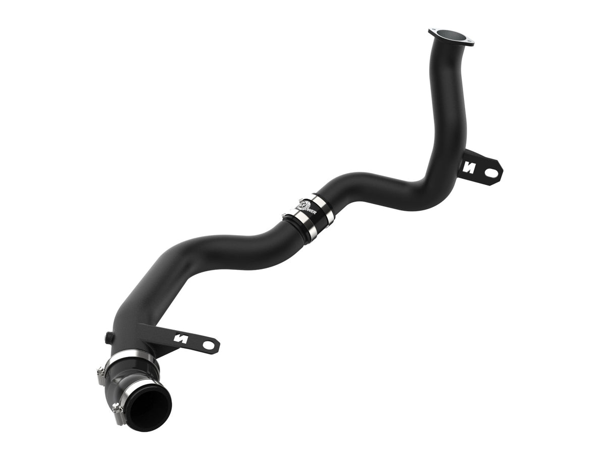 aFe BladeRunner 2-1/4 IN to 2-1/2 IN Aluminum Hot Charge Pipe Black - Hyundai Kona N 2022-2023