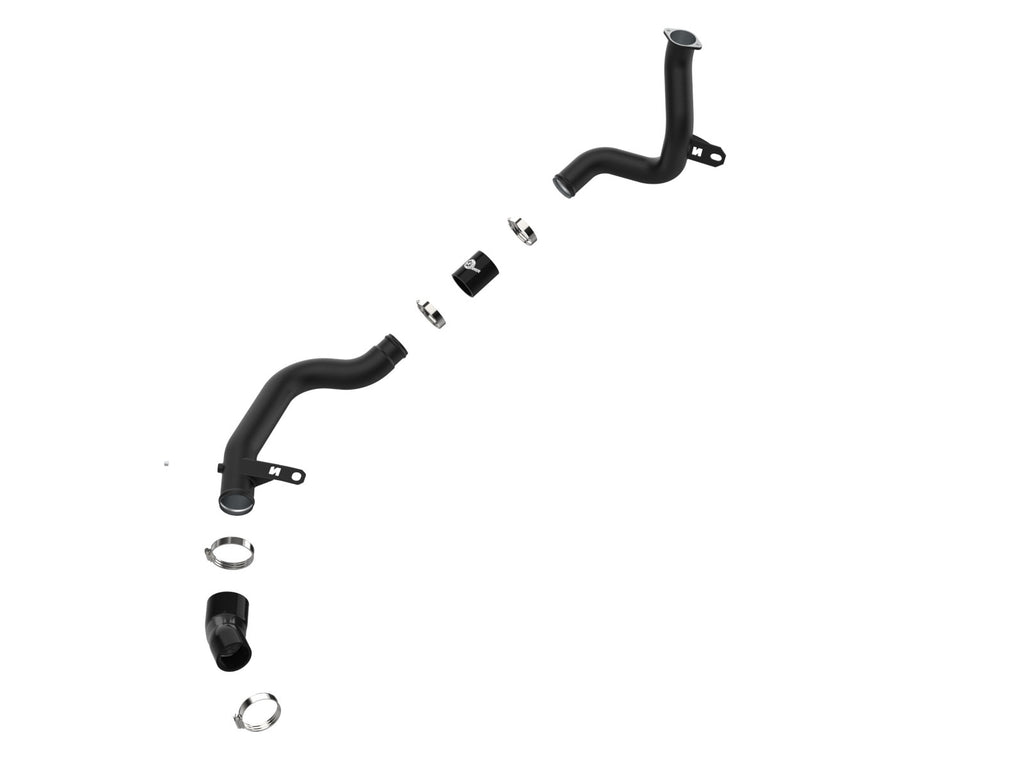 aFe BladeRunner 2-1/4 IN to 2-1/2 IN Aluminum Hot Charge Pipe Black - Hyundai Kona N 2022-2023