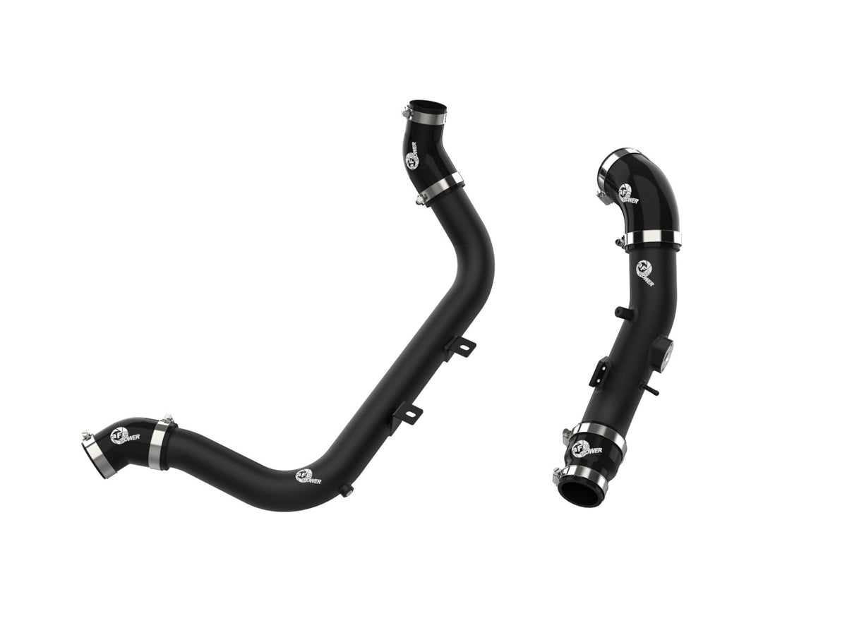 aFe BladeRunner Aluminum Hot and Cold Charge Pipe Kit Black - Hyundai Elantra/Elantra GT/i30 2017-2025