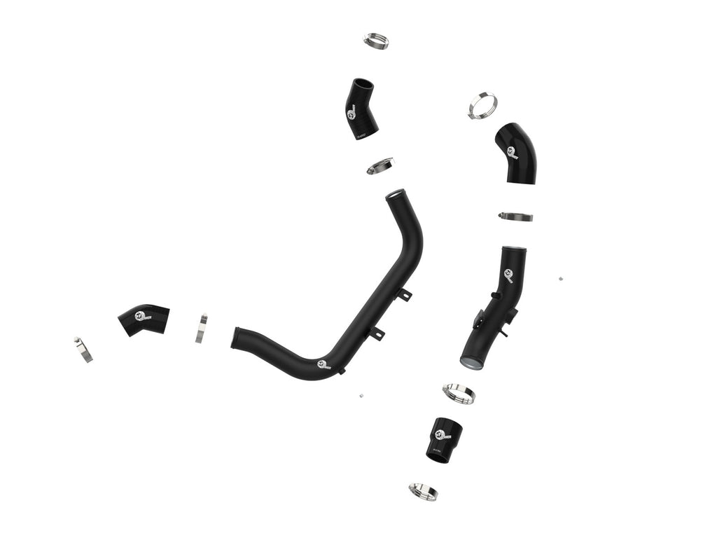 aFe BladeRunner Aluminum Hot and Cold Charge Pipe Kit Black - Hyundai Elantra/Elantra GT/i30 2017-2025