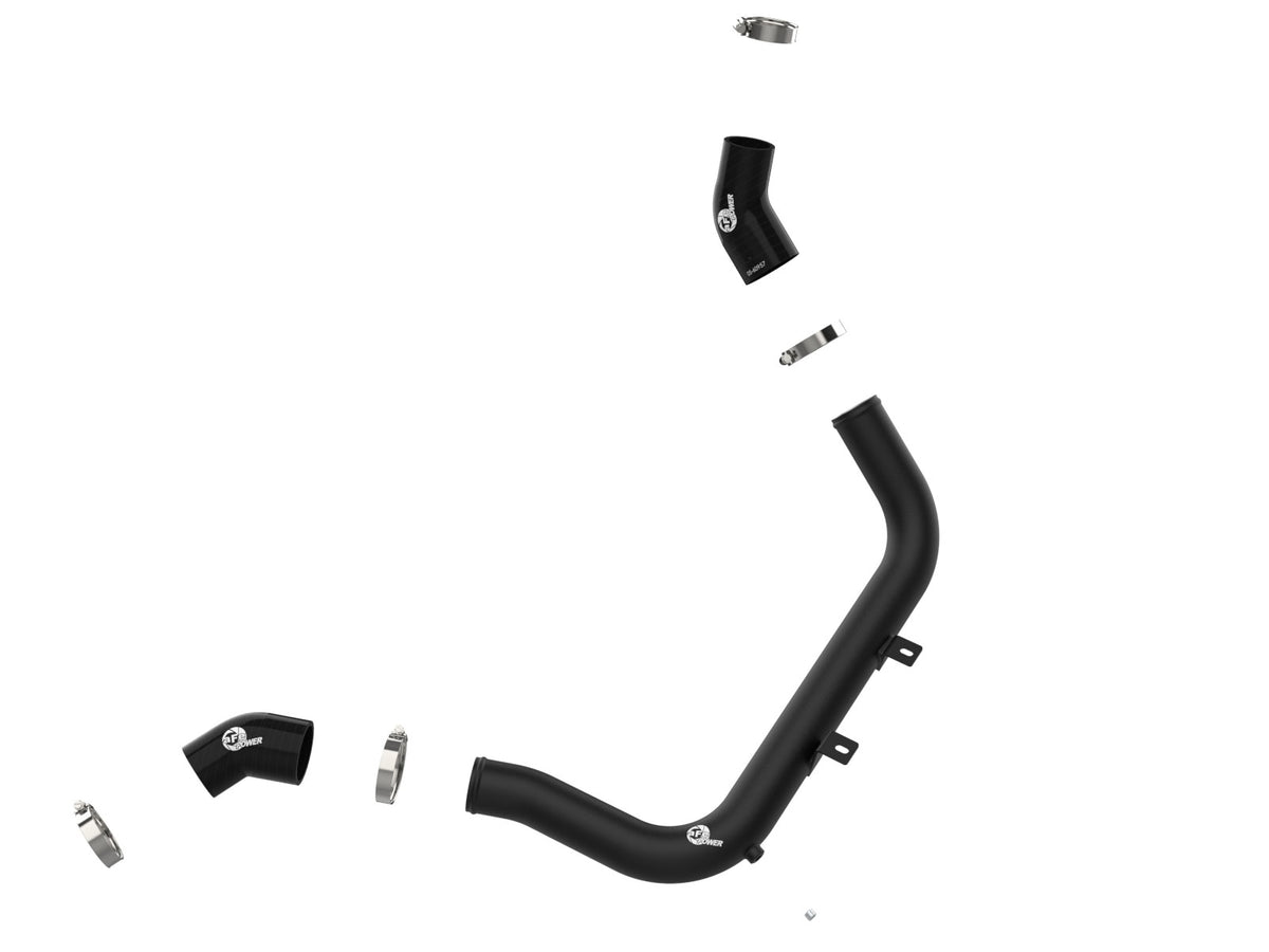 aFe BladeRunner 2-1/4 IN Aluminum Hot Charge Pipe Black - Hyundai Elantra/Elantra GT/i30 2017-2025