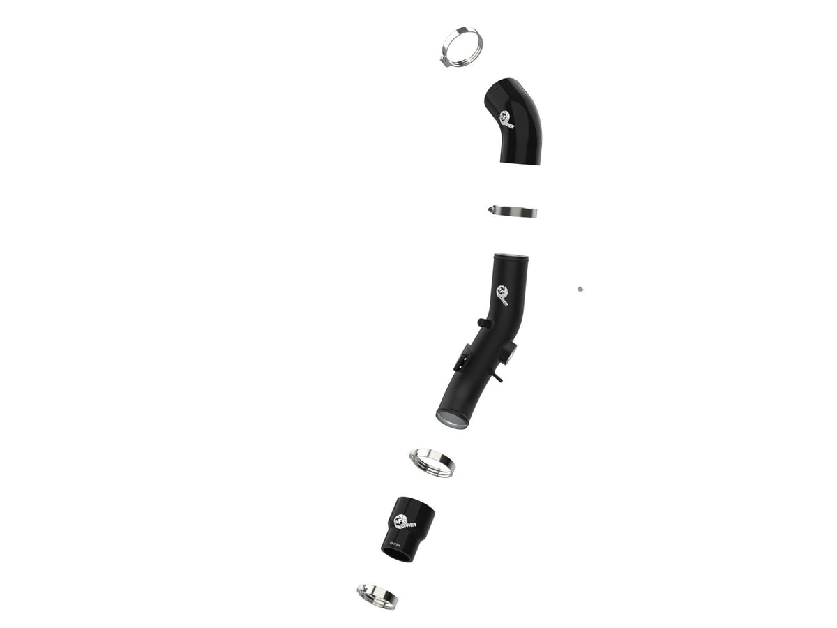 aFe BladeRunner 2-1/2 IN Aluminum Cold Charge Pipe Black - Hyundai Elantra/Elantra GT/i30 2017-2025