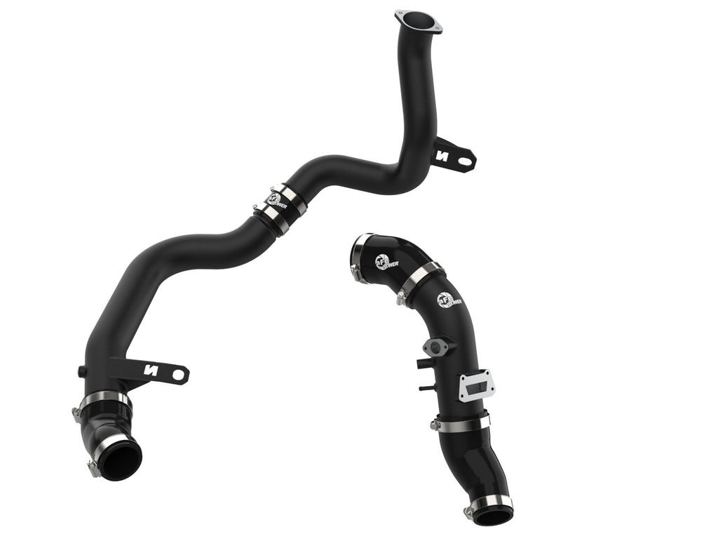 aFe BladeRunner Aluminum Hot and Cold Charge Pipe Kit Black - Hyundai Veloster N 2019-2022