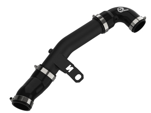 aFe BladeRunner 2-1/2 IN Aluminum Lower Hot Charge Pipe Black - Hyundai Veloster N 2019-2022