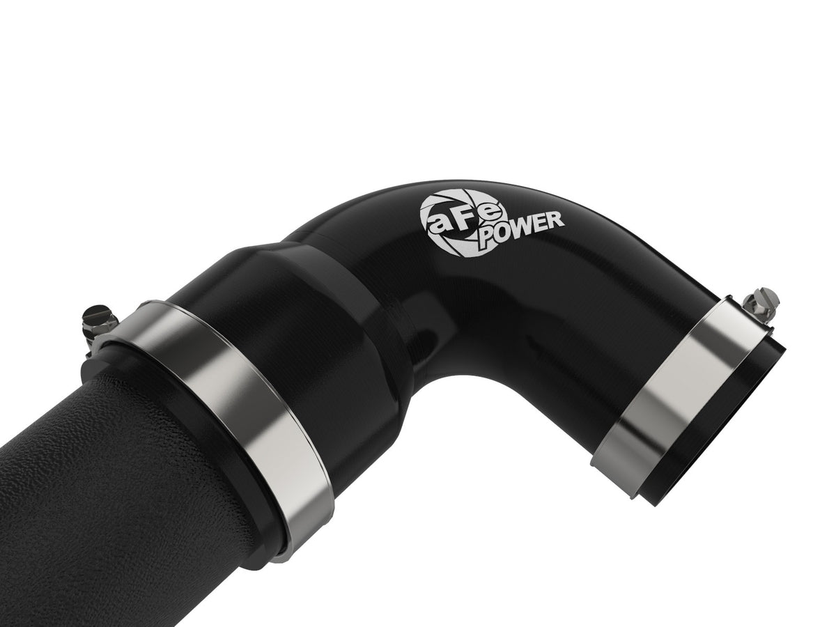 aFe BladeRunner 2-1/2 IN Aluminum Lower Hot Charge Pipe Black - Hyundai Veloster N 2019-2022