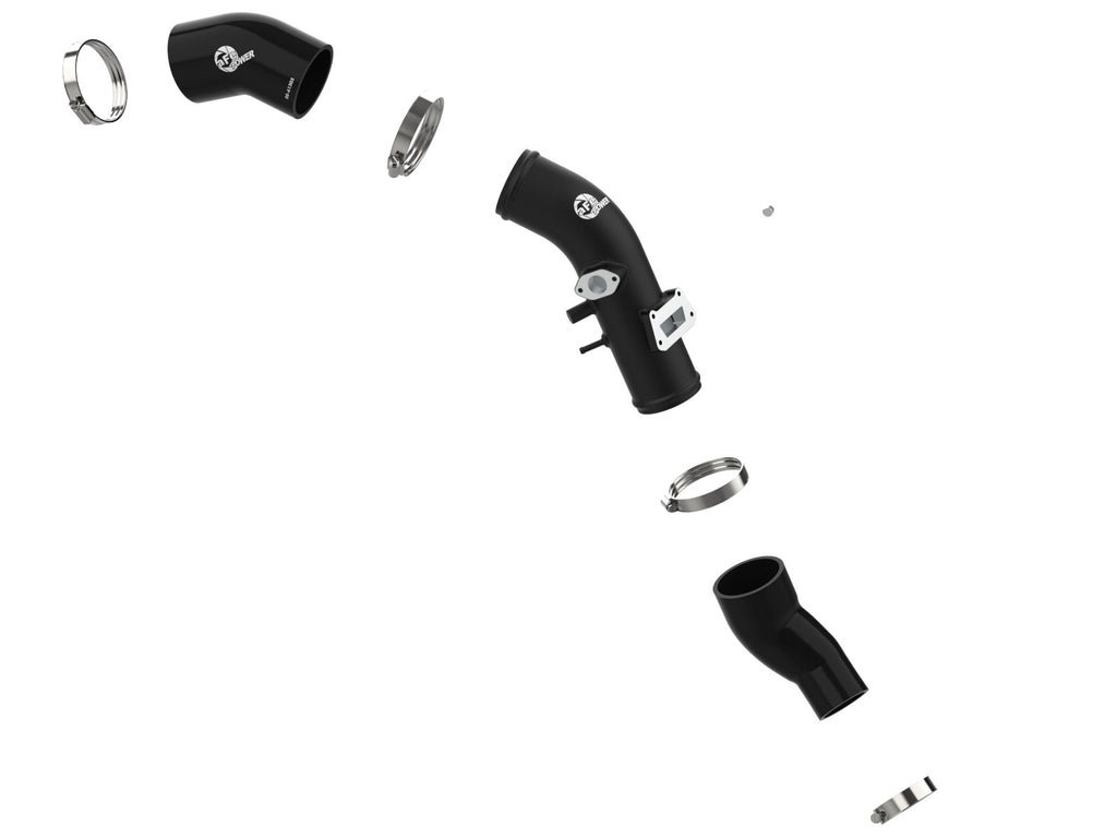 aFe BladeRunner 2-3/4 IN Aluminum Cold Charge Pipe Black - Hyundai Veloster N 2019-2022