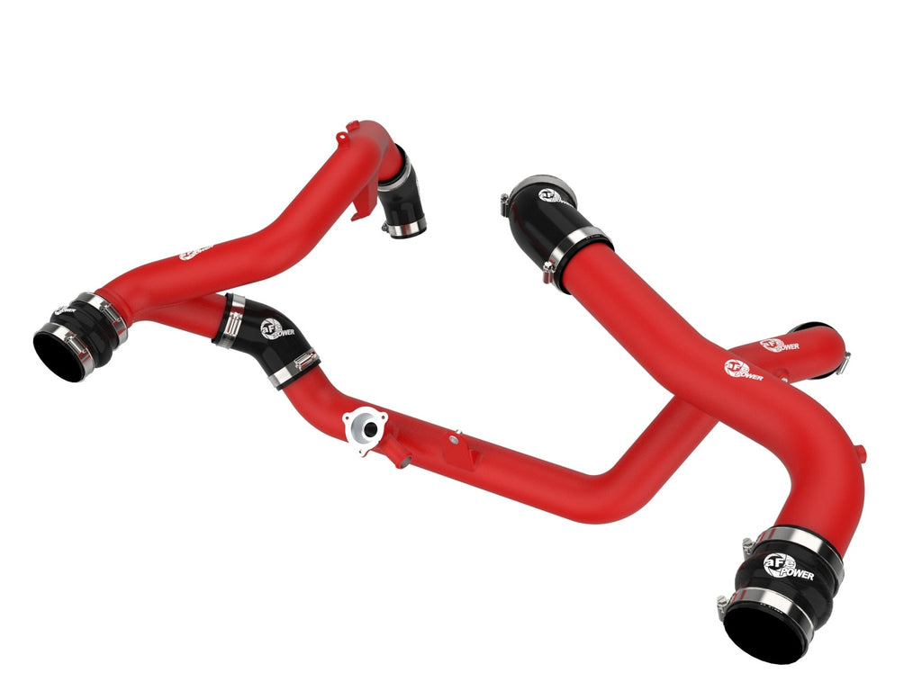 aFe 46-20654-R BladeRunner Aluminum Hot and Cold Charge Pipe Kit Red - view 1