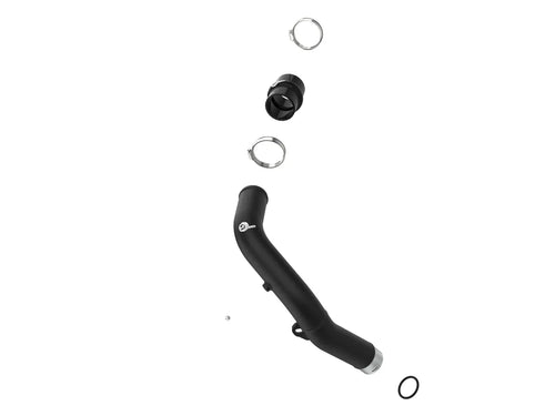 aFe BladeRunner 2-1/2 IN Aluminum Hot Charge Pipe - Black - Subaru WRX VB (2022+)