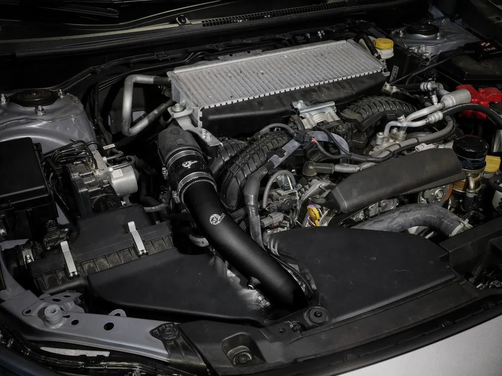 aFe BladeRunner 2-1/2 IN Aluminum Hot Charge Pipe - Black - Subaru WRX VB (2022+)