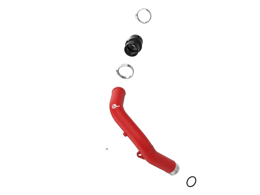 aFe BladeRunner 2-1/2 IN Aluminum Hot Charge Pipe - Red - Subaru WRX VB (2022+)