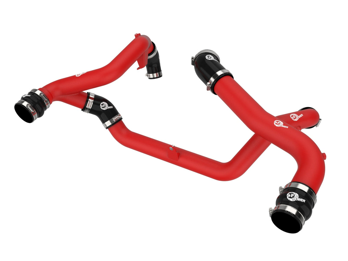 aFe 46-20674-R BladeRunner Aluminum Hot and Cold Charge Pipe Kit Red - view 1