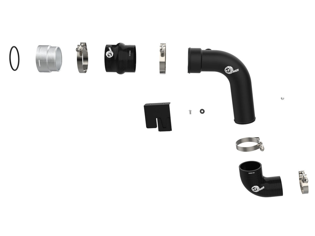 aFe 46-20689-B BladeRunner 3 IN Aluminum Cold Charge Pipe Black - view 3