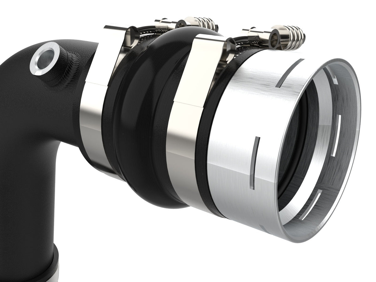 aFe 46-20689-B BladeRunner 3 IN Aluminum Cold Charge Pipe Black - view 5
