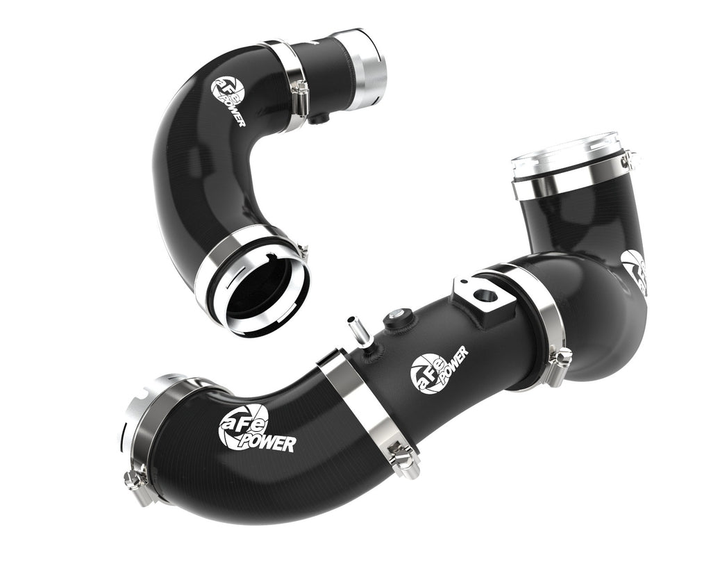 aFe 46-20694-B BladeRunner Aluminum Hot and Cold Charge Pipe Kit Black - view 1