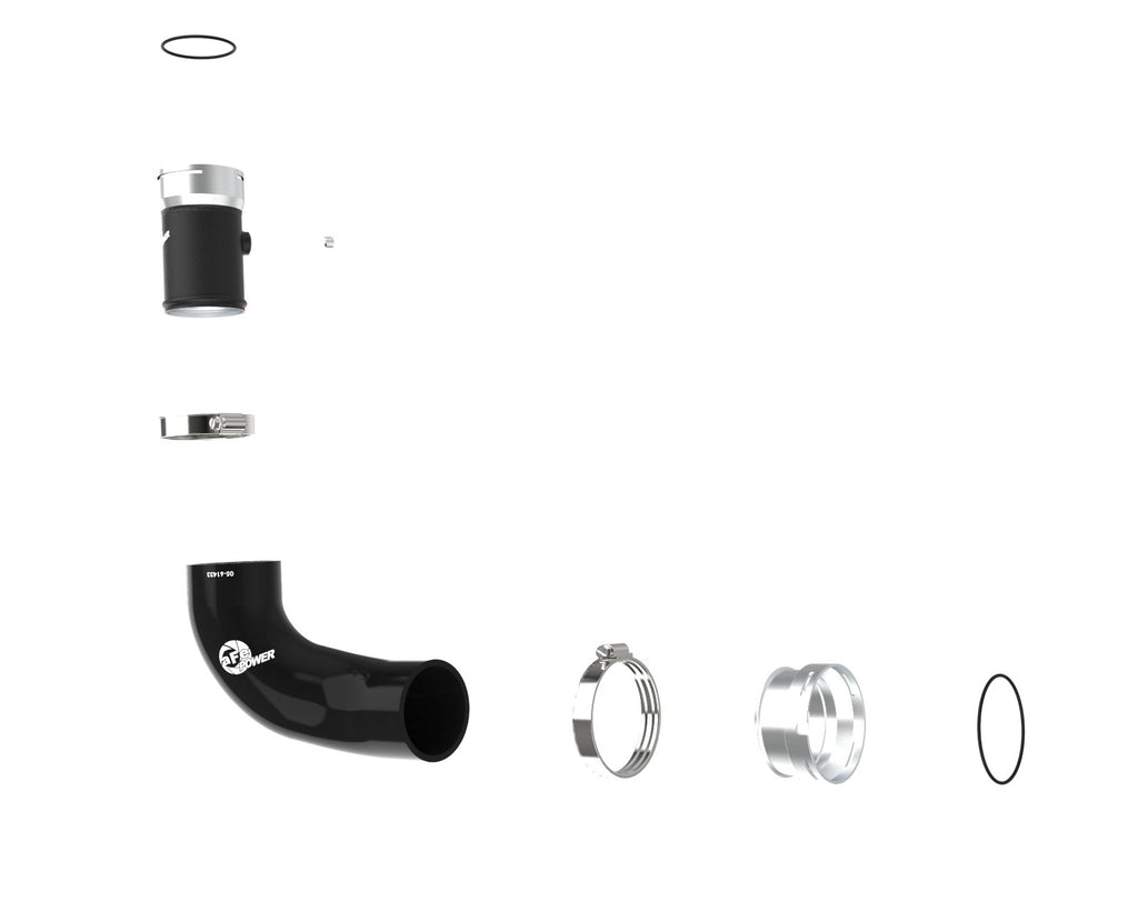 aFe 46-20698-B BladeRunner 2-1/2 IN Aluminum Hot Charge Pipe Black - view 3
